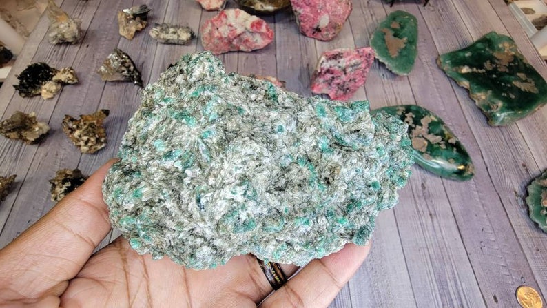 Large Gorgeous Gemmy Emerald in Mica Raw Specimen