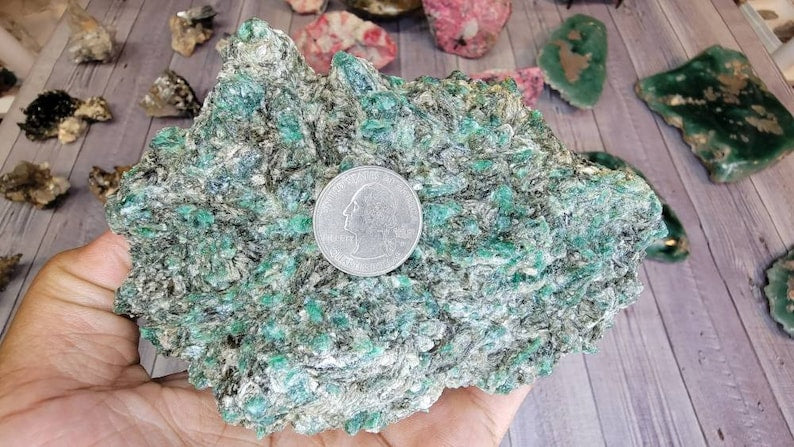 Large Gorgeous Gemmy Emerald in Mica Raw Specimen