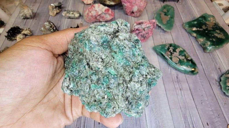 Large Gorgeous Gemmy Emerald in Mica Raw Specimen