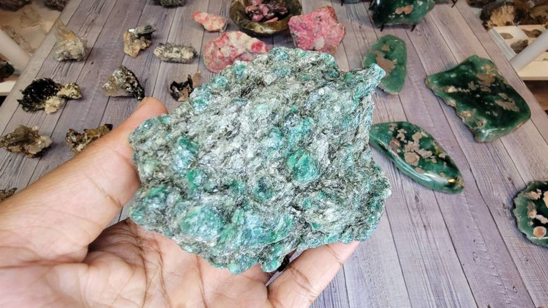 Large Gorgeous Gemmy Emerald in Mica Raw Specimen