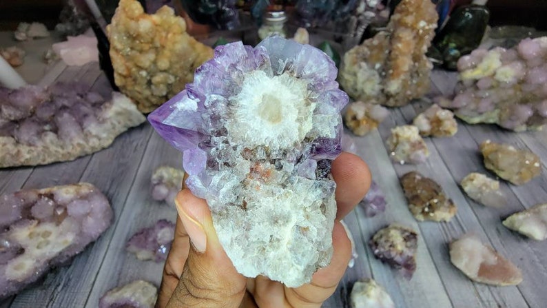 Dark Purple Spirit Cactus Amethyst from South Africa