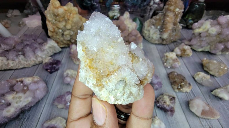 Receive This Exact Spirit Cactus Amethyst with Limonite from South Africa