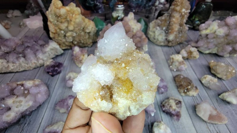 Receive This Exact Spirit Cactus Amethyst with Limonite from South Africa