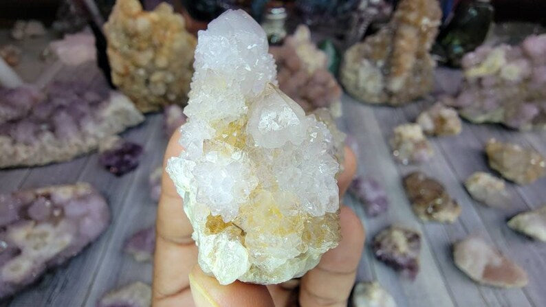 Receive This Exact Spirit Cactus Amethyst with Limonite from South Africa