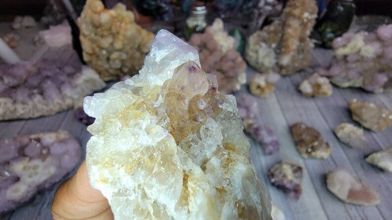 Receive This Exact Spirit Cactus Amethyst with Limonite from South Africa