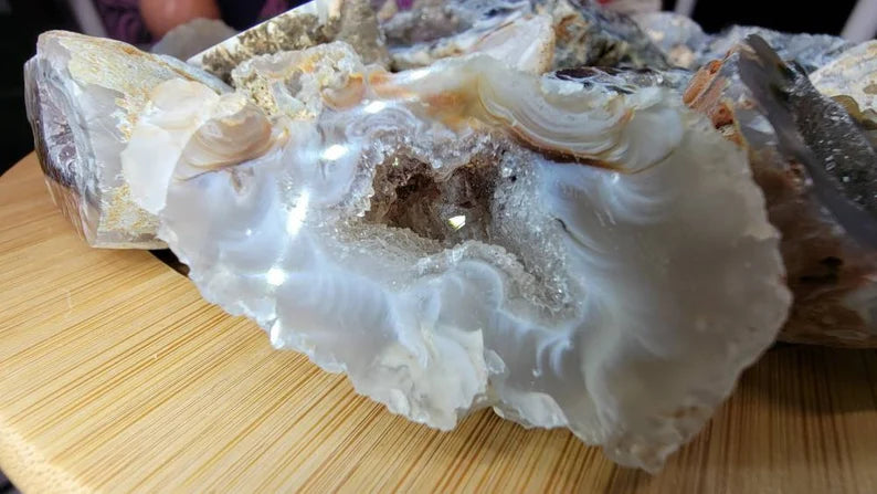 Mini Natural Ocos Geodes Halves Polished - Receive a Mystery Geode Half