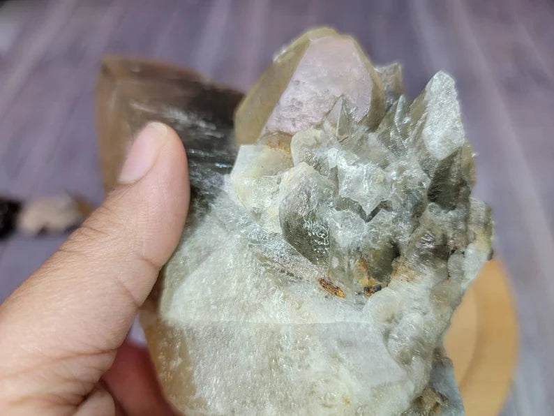 Large & Shiny Dogtooth Calcite Point from Morocco