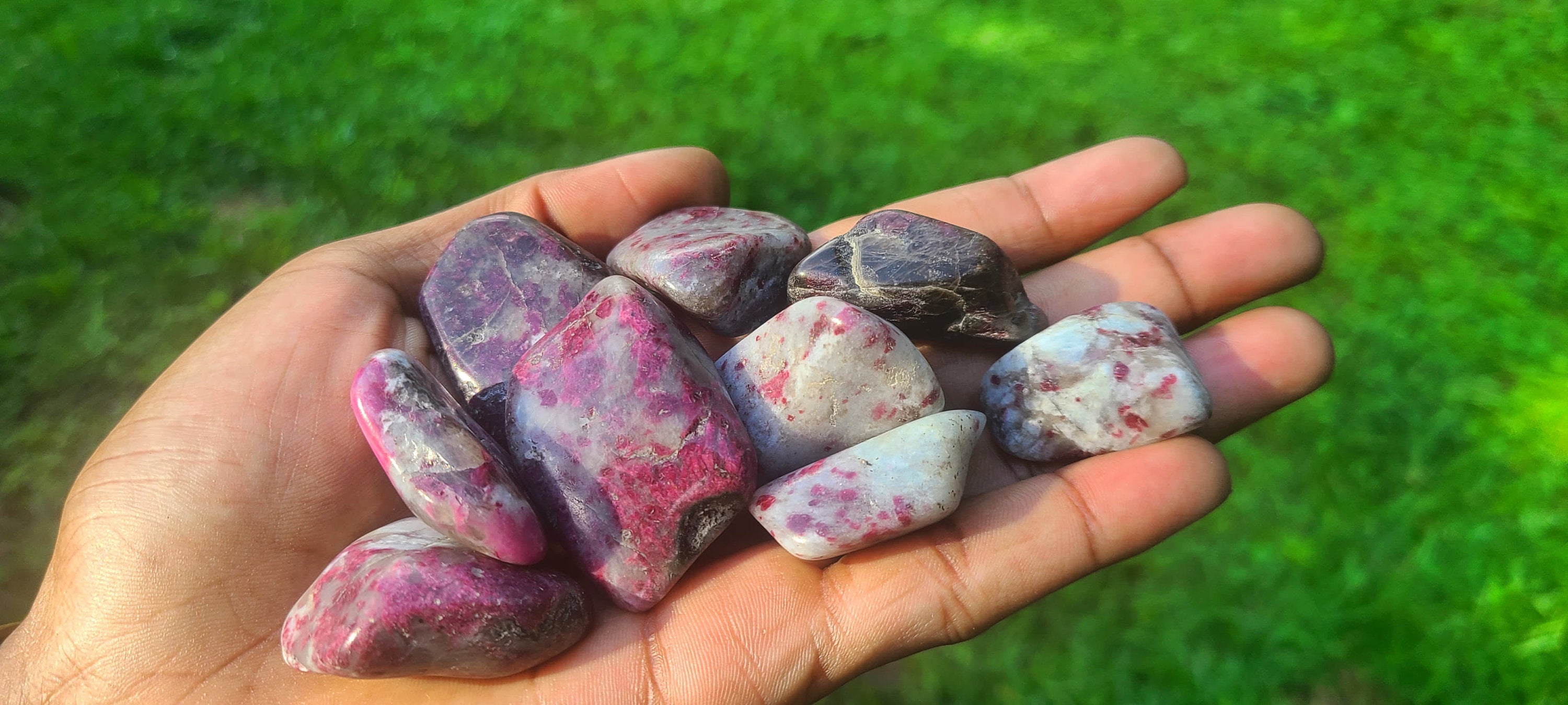 Pink Tourmaline Tumbled