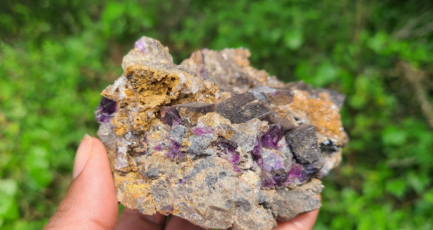 Raw Cubic Purple Fluorite