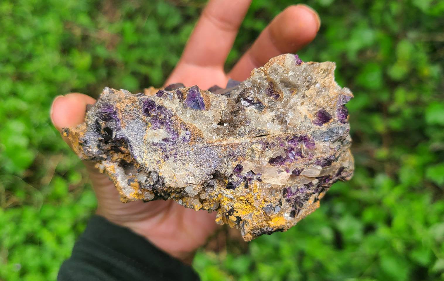 Raw Cubic Purple Fluorite