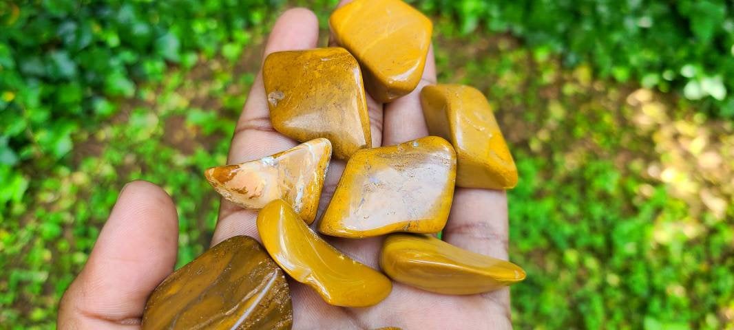 Tumbled Yellow Jasper Crystals