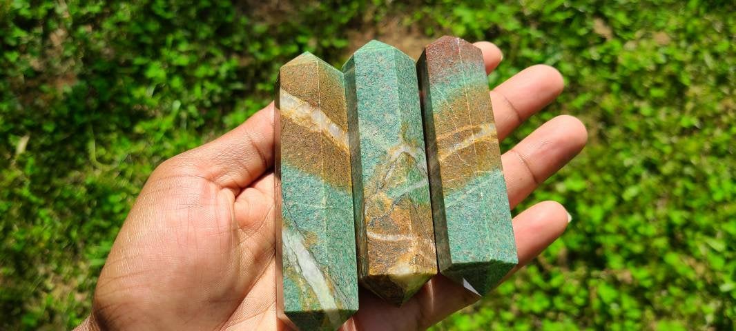 Fuchsite Double Terminated Wands