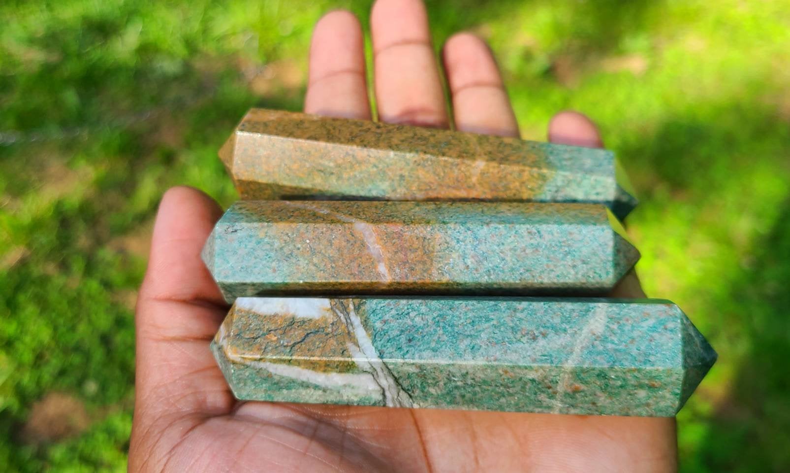 Fuchsite Double Terminated Wands