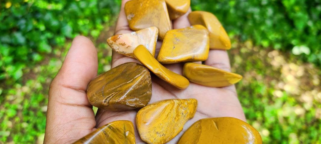 Tumbled Yellow Jasper Crystals