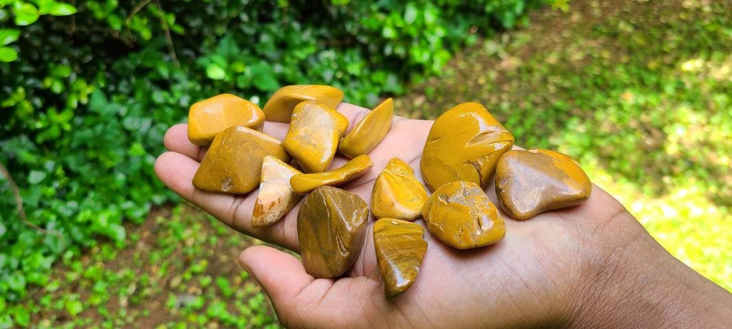 Tumbled Yellow Jasper Crystals