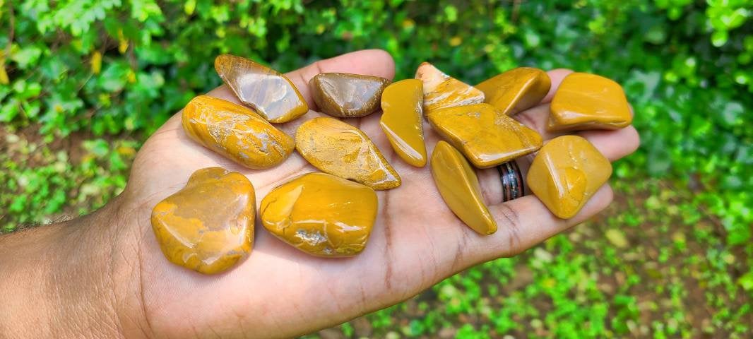 Tumbled Yellow Jasper Crystals